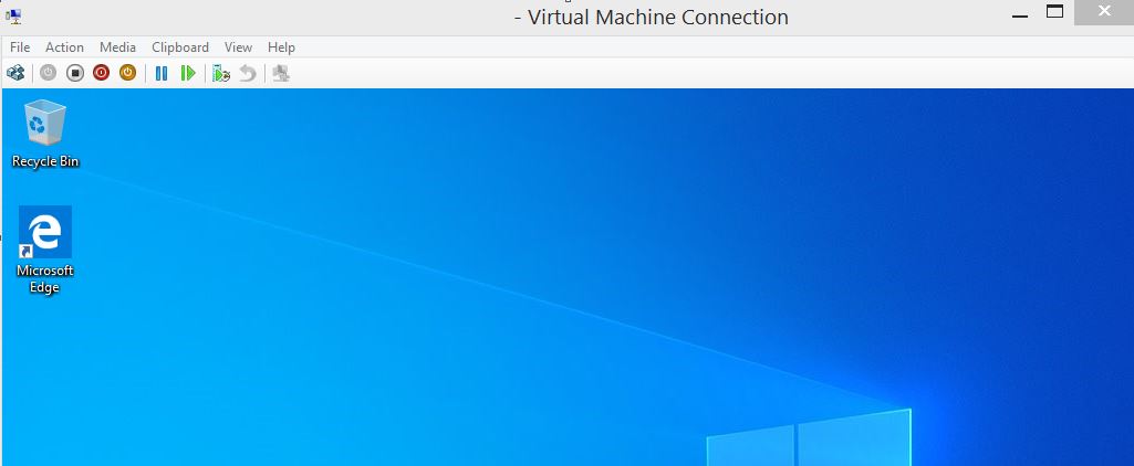 how to display windows 10 full screen hyper-v