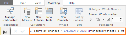 Show bar chart with zero value in Power BI