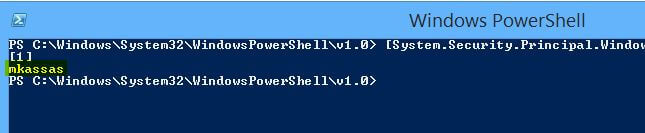 Get current logged-on username without domain in Windows PowerShell