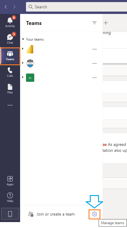 Manage Teams in Microsoft Teams Client