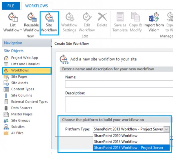 SharePoint 2013 Workflow - Project Server