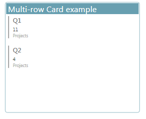 multirow card