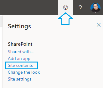 SharePoint Online Site Content