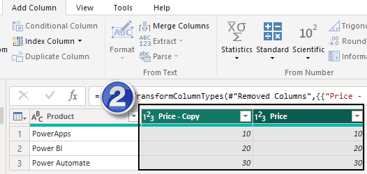 Get the average of selected columns in Power BI