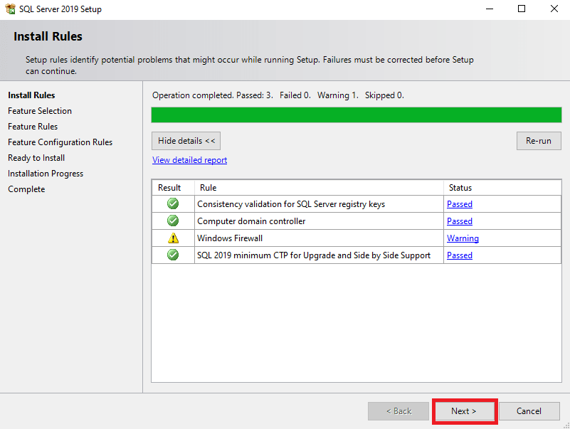 Install SQL Server 2019 - Step 6