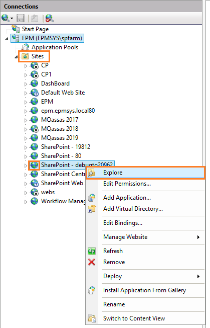 Open SharePoint Web.config