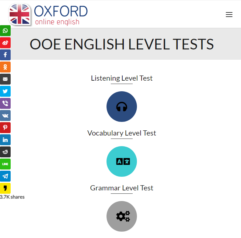 oxford free online English level test