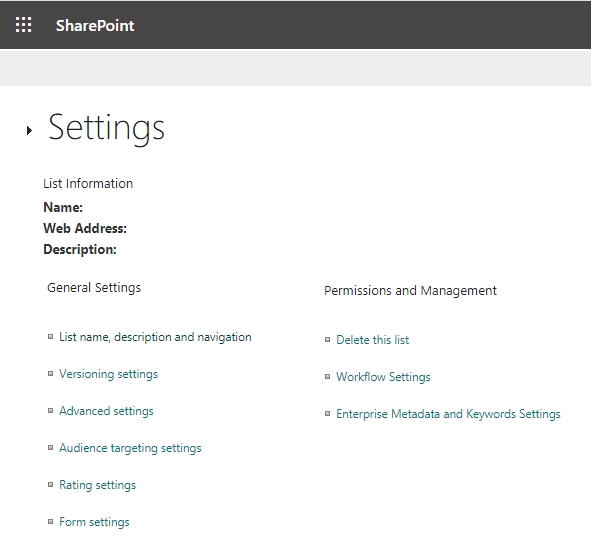 save list as template is missing in SharePoint Online modern list