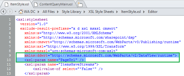 Get full Current Page URL in ItemStyle.xsl file in SharePoint 2019