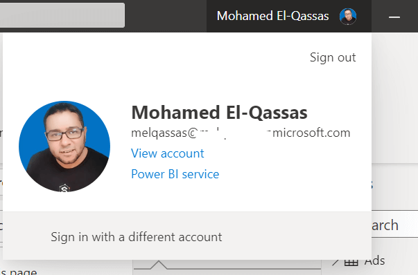 sign to Power BI report service in Power Bi desktop