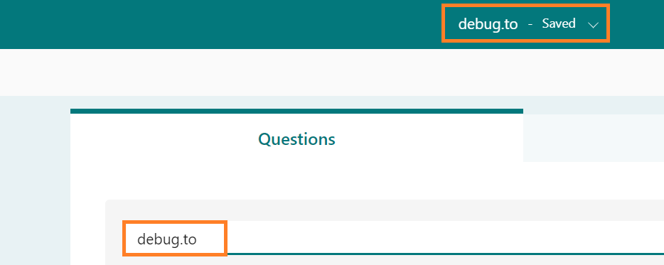 change form title in Microsoft forms