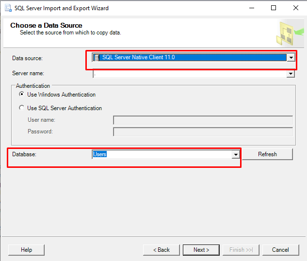 Data source and database