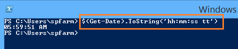 get am pm in powershell