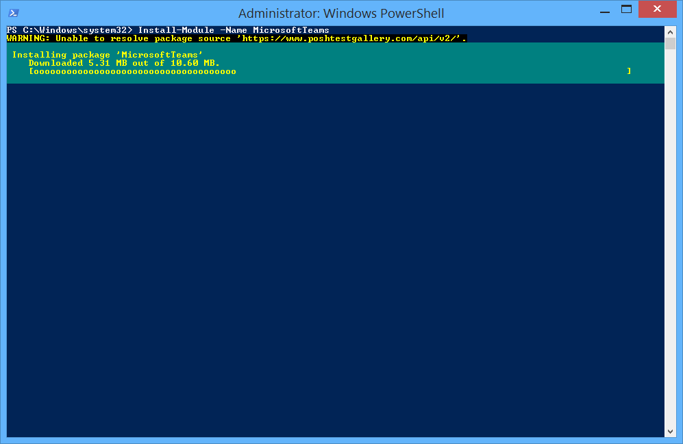 Install Micorosft Teams PowerShell