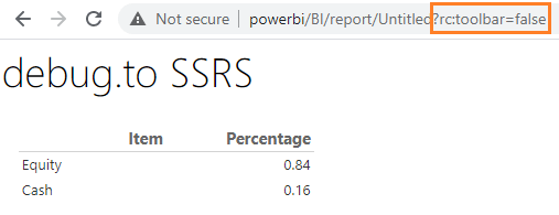 hide report toolbar in ssrs 2016