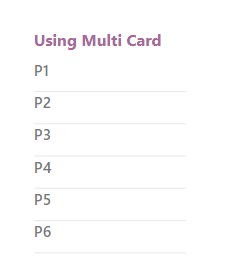 Power BI hide column Header using Multi Card