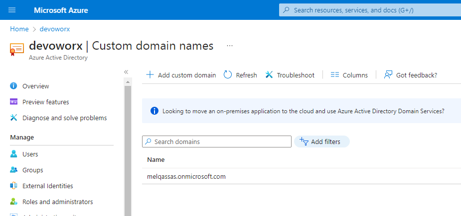add custom sharepoint domain