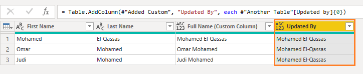 Get value from another column in another table