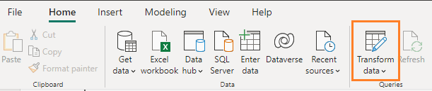 Transform Data in Power BI