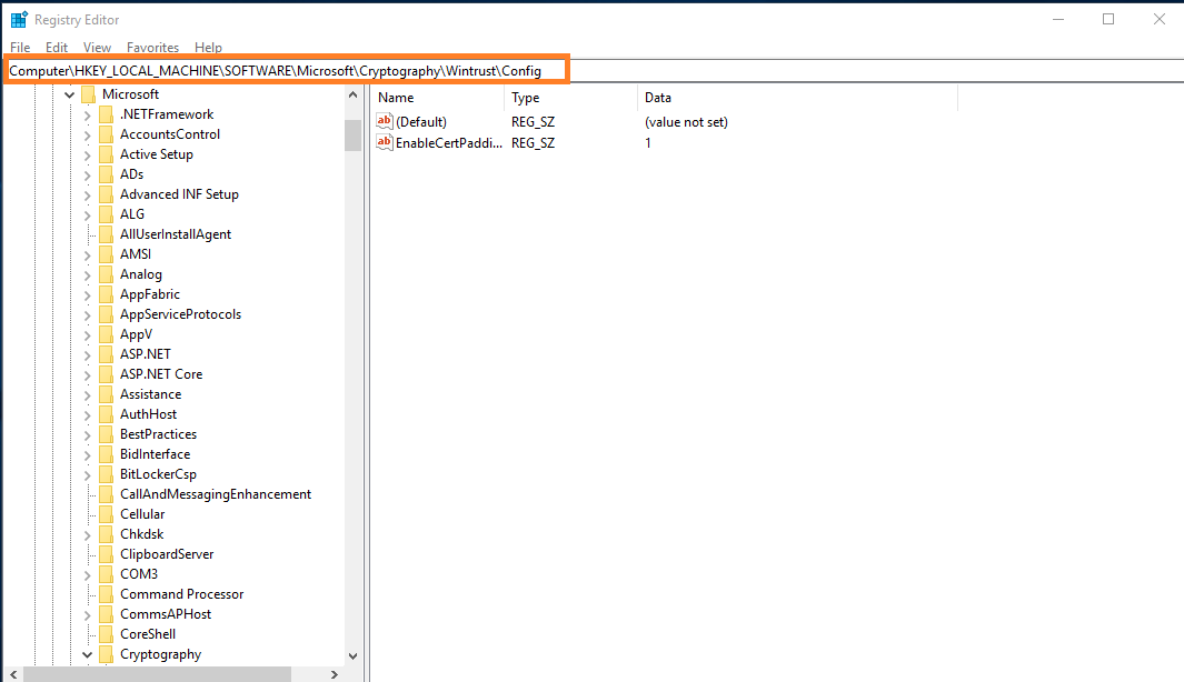 Winverifytrust signature validation vulnerability debug to