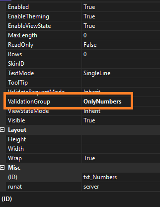 Number Validation in ASP.NET