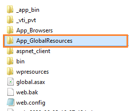 Open App_GlobalResources folder-min