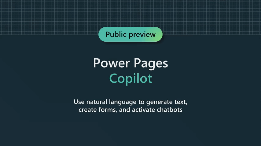 Copilot in Power Pages