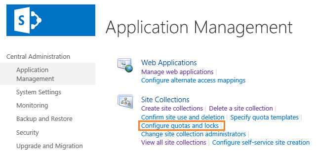 Disable site collection SharePoint 2016