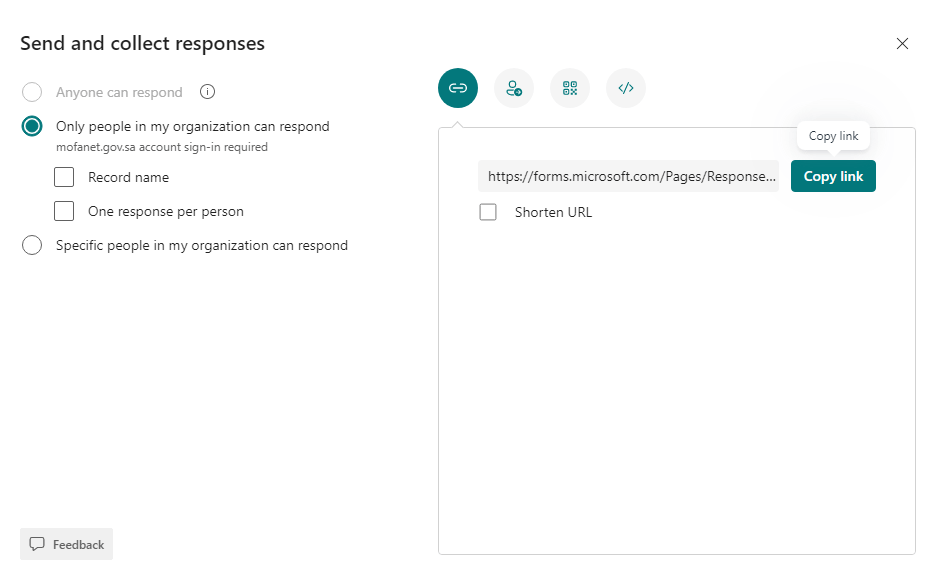 anyone can respond is disabled in Microsoft forms