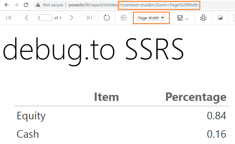 Power BI Set Report Page Width by default