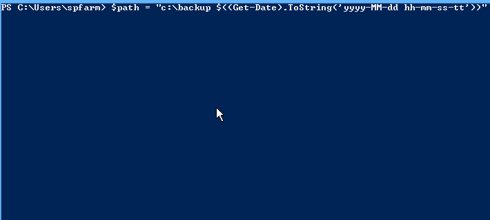 PowerShell create a folder with date as a name