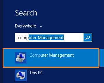 open computer management in windows server