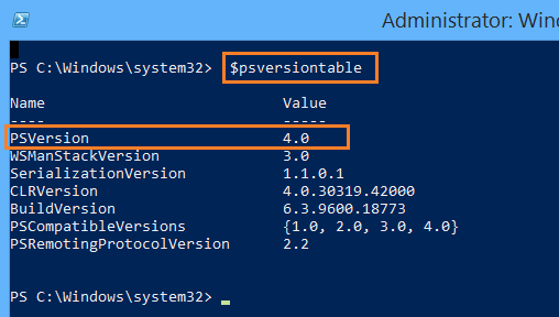 get Powershell Version