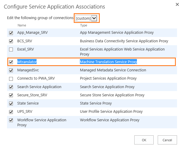 Configure Service application Assoiciatons SharePoint 2016