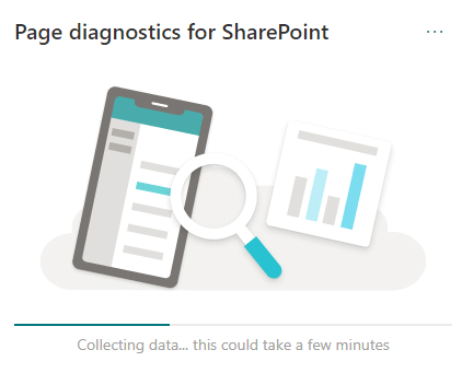 Page diagnostics for SharePoint collecting data