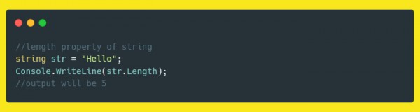 length of string in c#