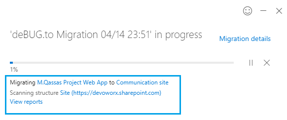 Migration Scanning in SharePoint Migration Tool