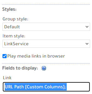 Get URL and Description in CQWP
