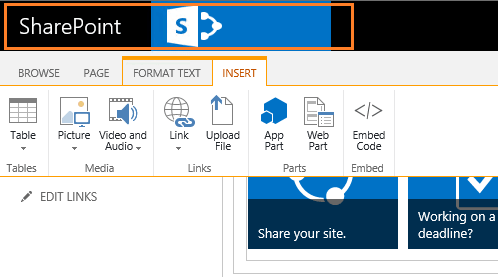 Adjust logo in sharepoint ribbon to the left