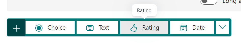 Rating Smile face in Microsoft Forms