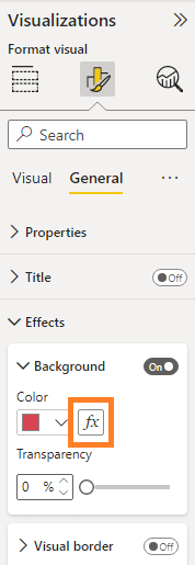 card Background effects in Power BI