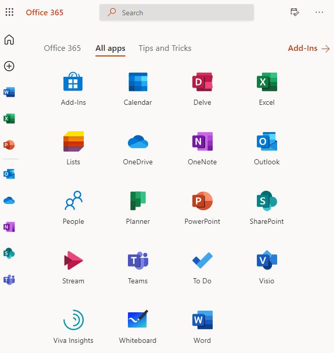 Microsoft forms is not listed in Office 365