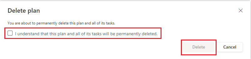 restore deleted plan in Microsoft Planner