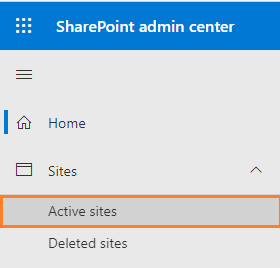 open active SharePoint sites