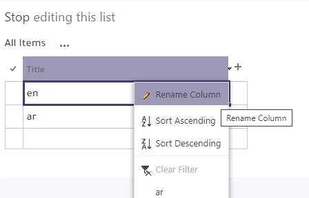 Field Not Found Lable Variation sharepoint