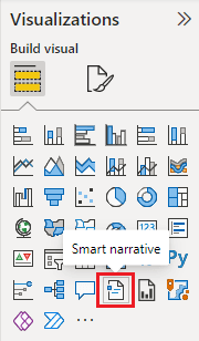 Missing smart narrative in Power BI