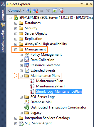 Edit Maintenance plan in SQL Server