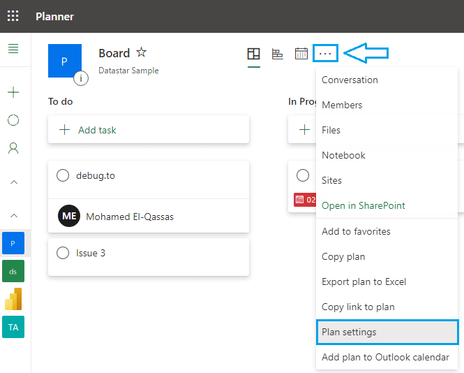 how to delete a plan in Microsoft Planner