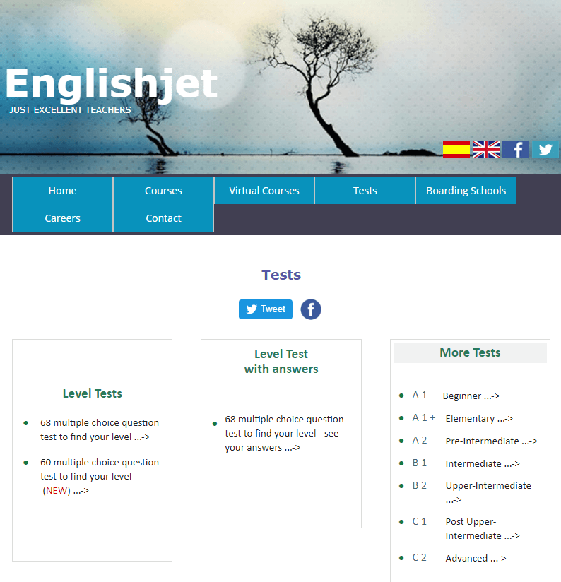 free online English level test