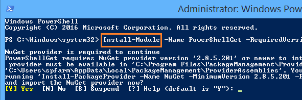 Solving The term 'Install-Module' is not recognized as the name of a cmdlet